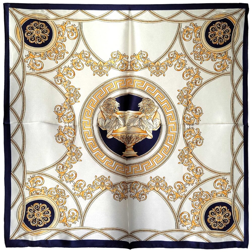 NWT Genuine 100% Mulberry Silk Satin Scarf 20"x20" Small Square Shawl 5432